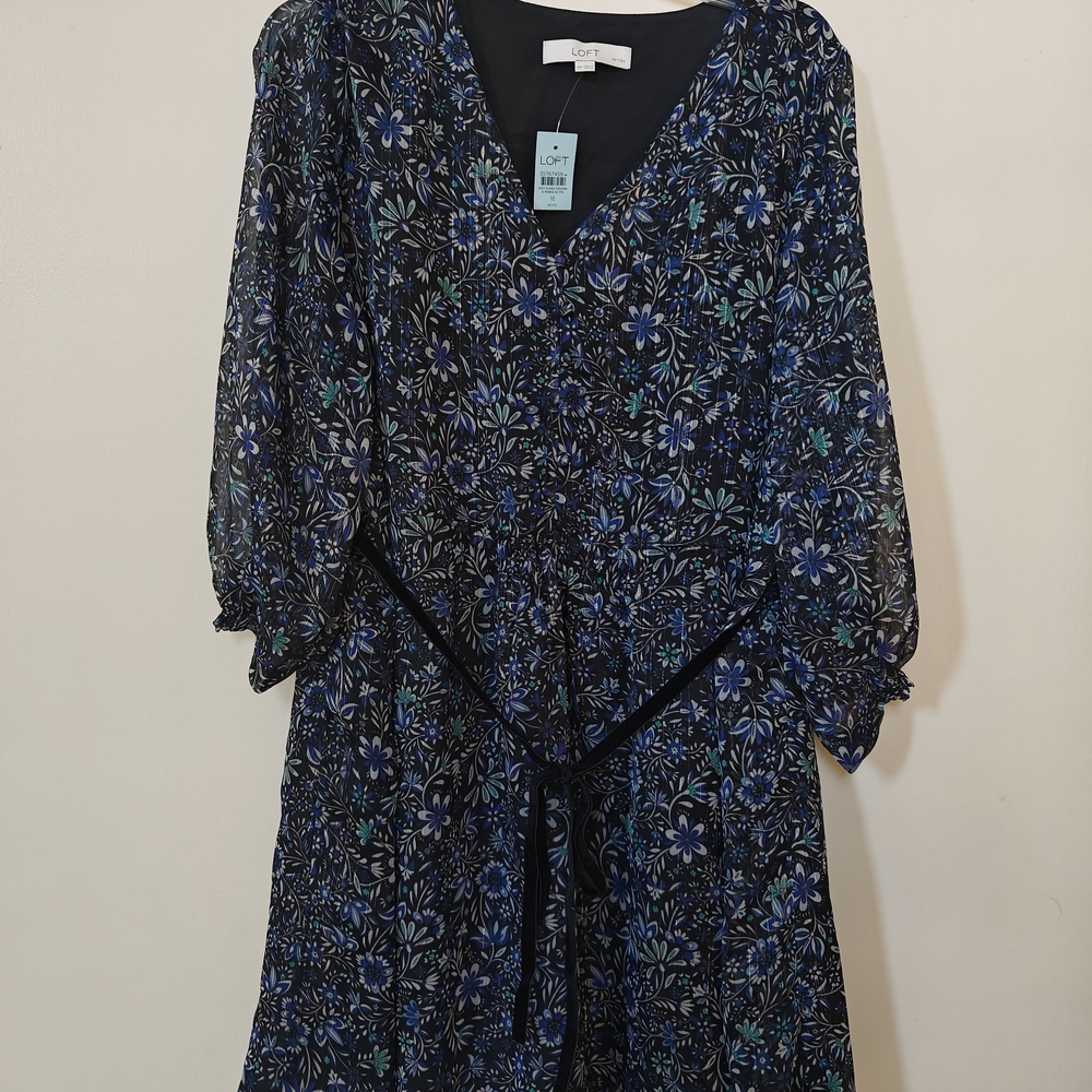 Floral Blue Dress